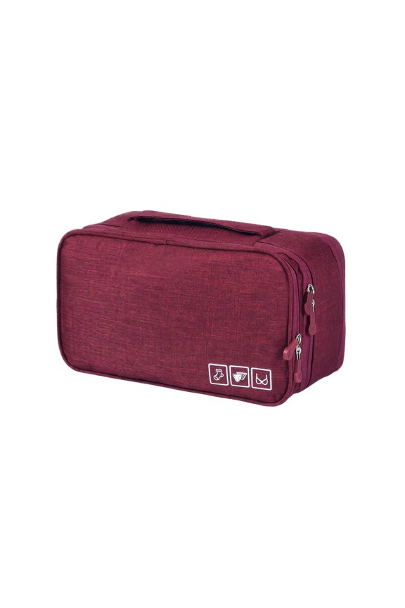 Solid Color Travel Underwear Organizer Bag, Rectangular Bra Storage Case for Dorm Room, Back to School and Daily Packing