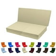 thumbnail image 1 of Solid Color TriFold Bed White Foam Floor Mats Queen Size 60Wx80L Khaki, 1 of 3