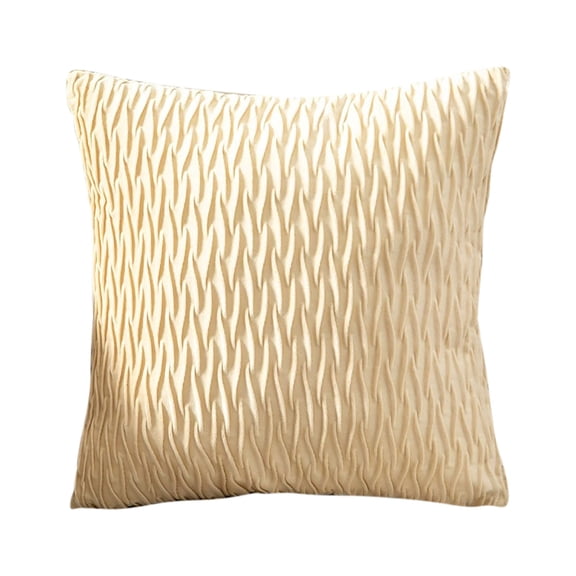 Solid Color Velvet Pleated Pillowcase Velvet Sofa Cushion Headboard Pillow Office Lumbar Support Waist Protection
