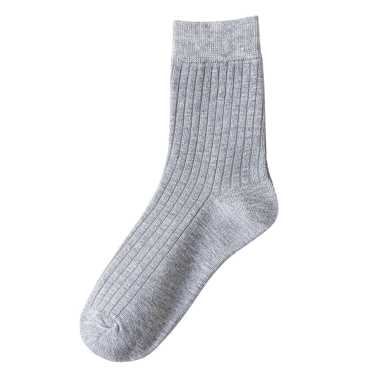 Solid Color Vertical Strip Socks Mid Tube Socks Classic Casual Comfort
