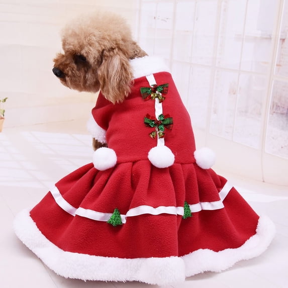 Solid Color Warm Pet Vest Sweatshirt, Soft Coat Dress Outfit for Cats & Dogs, Christmas Holiday Pet Clothes