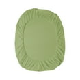 thumbnail image 1 of Solid Color Washed Fitted Sheet Piece Mattress Pad Ash Proof Protective Cover Bed Sheet Cover, 1 of 4