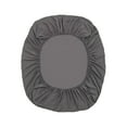 thumbnail image 1 of Solid Color Washed Fitted Sheet Piece Mattress Pad Ash Proof Protective Cover Bed Sheet Cover, 1 of 4
