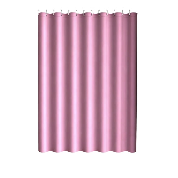 Solid Color Waterproof Outdoor Curtain Single Panel Sun Shade Drape With Plastic Rings For Patio Porch Pergola Privacy Pink