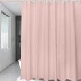 thumbnail image 1 of Solid Color Waterproof Shower Curtain | Polyester Fabric Bathroom Curtain with Hooks | Modern Simple Design for Tub & Toilet | 70.86x78.74 Inches, 1 of 6