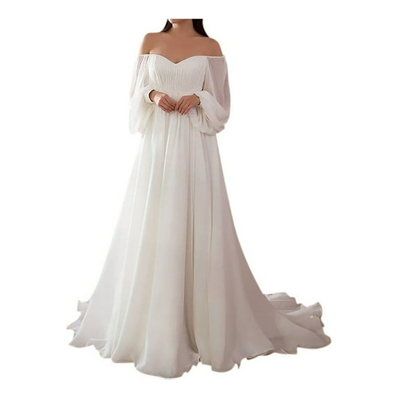 Solid Color Wide Skirt Dress