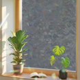 Sticker Plain Color Solid Color Window Privacy Film, Dark Gray Stained Glass Rainbow Film ...