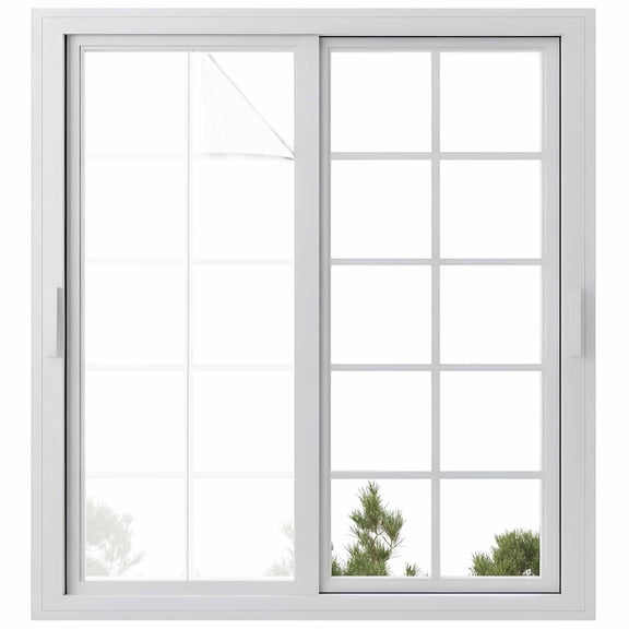 Solid Color Window Privacy Film White Decorative Glass Window Film UV Blocking Static Cling Non-Adhesive Sticker Covering for Home Door 29.5 x 78.7 inches