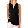 thumbnail image 1 of Solid Color Women Sleeveless Vest Shirt with Pocket, 1 of 2