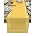 thumbnail image 1 of Solid Color Yellow Table Runner Home Wedding Decor Table Flag Mat Table Centerpieces Decoration Party Dining Long Tablecloth, 1 of 6