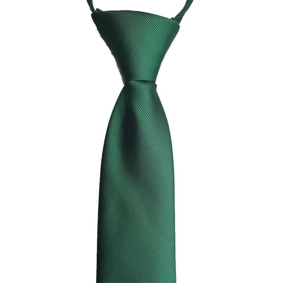 Solid Color Zipper Tie