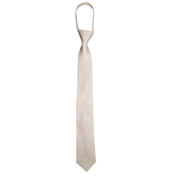 Solid Color Zipper Tie