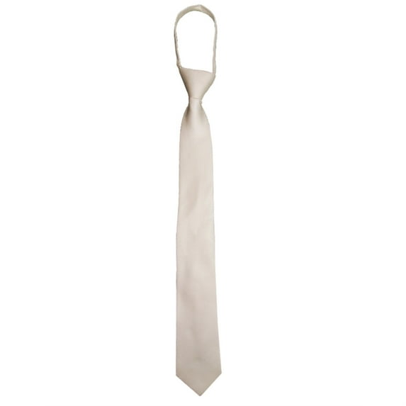 Solid Color Zipper Tie