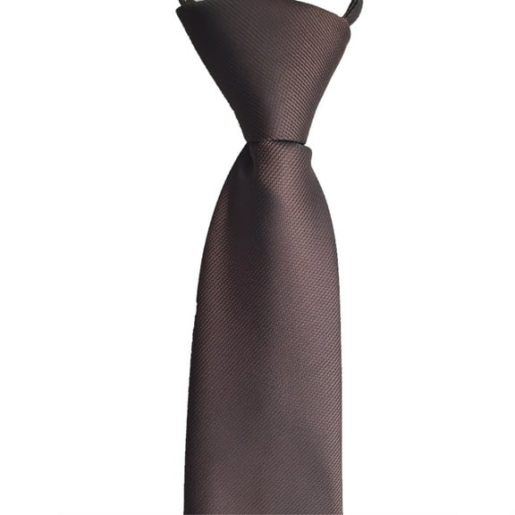 Solid Color Zipper Tie