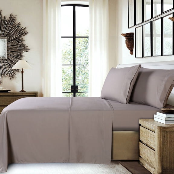 Solid Color or Printed Floral Winter Brush Deep Pocket Sheet Set by Southshore Fine Linens