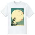 thumbnail image 1 of Solid ColorCat Oversize T-shirts For Women Basic Plus Tees Baggy t Shirts, 1 of 5