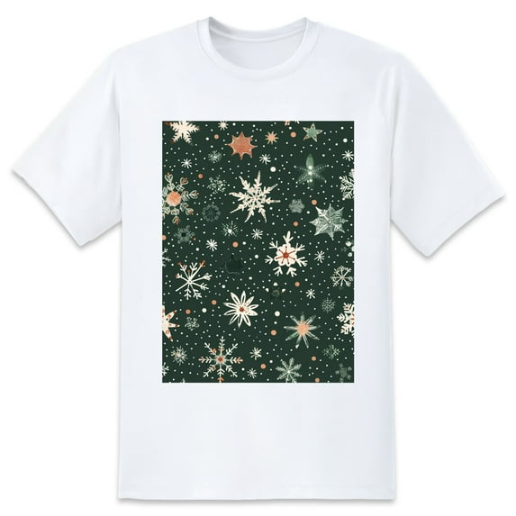 Solid ColorSnowflake Oversize T-shirts For Women Basic Plus Tees Baggy t Shirts