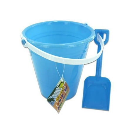 Solid Colored Beach Pail With Shovel -Pack of 36