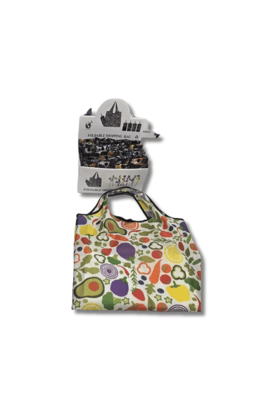 Solid Colored Large Capacity Tote Bag - Foldable and Reusable