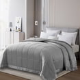 thumbnail image 1 of Solid Colored Microfiber Down Alternative Blanket, King, Grey, 1 of 4