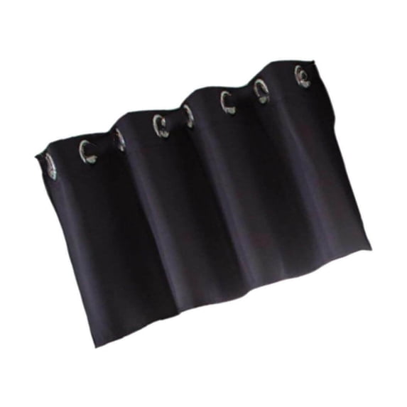 Solid Colored Short Valance Curtains Kitchen Window Treatment Black S