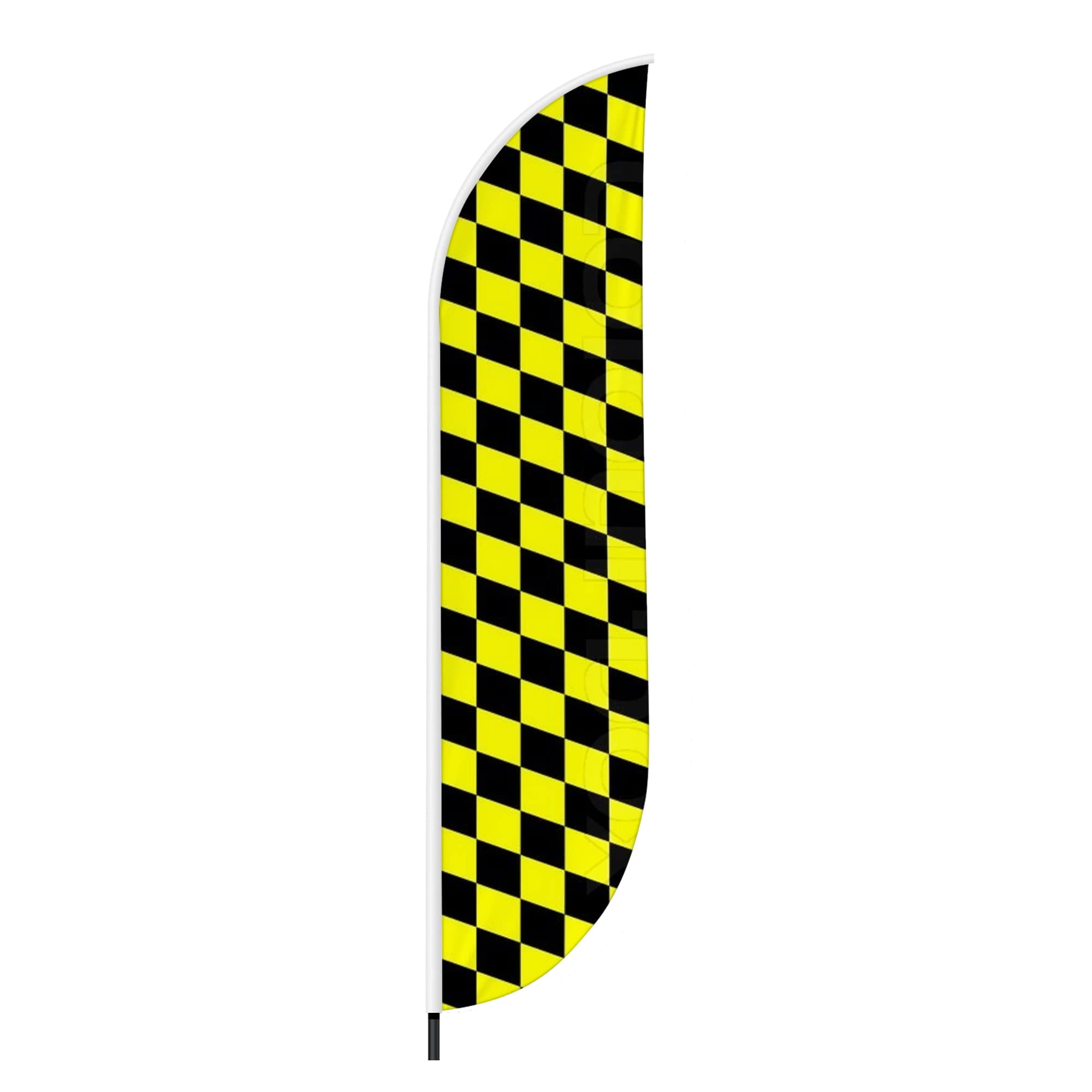 Solid Colors Feather Flag(11.5feetX2.5feet) by DreamController | Outdoor Business Advertising Tall Flag | Weather-Resistant Knitted Swooper Flag | Made in USA | HD Print (Flag Only)