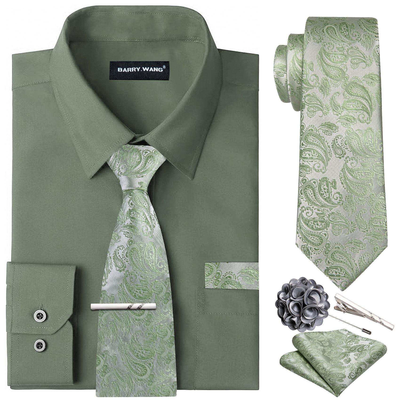 Sage Green and Grey