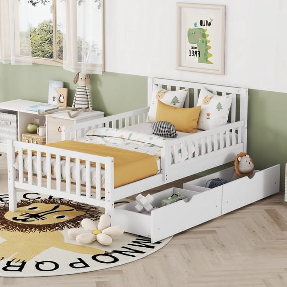 Solid Construction & Space Saving Twin Bed