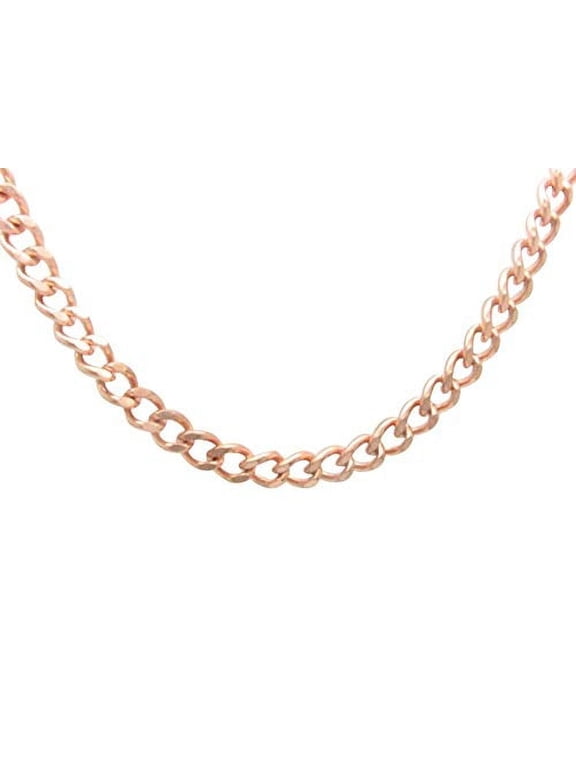 Solid Copper 22 inch chain CN744G - 5/16 of an inch wide.