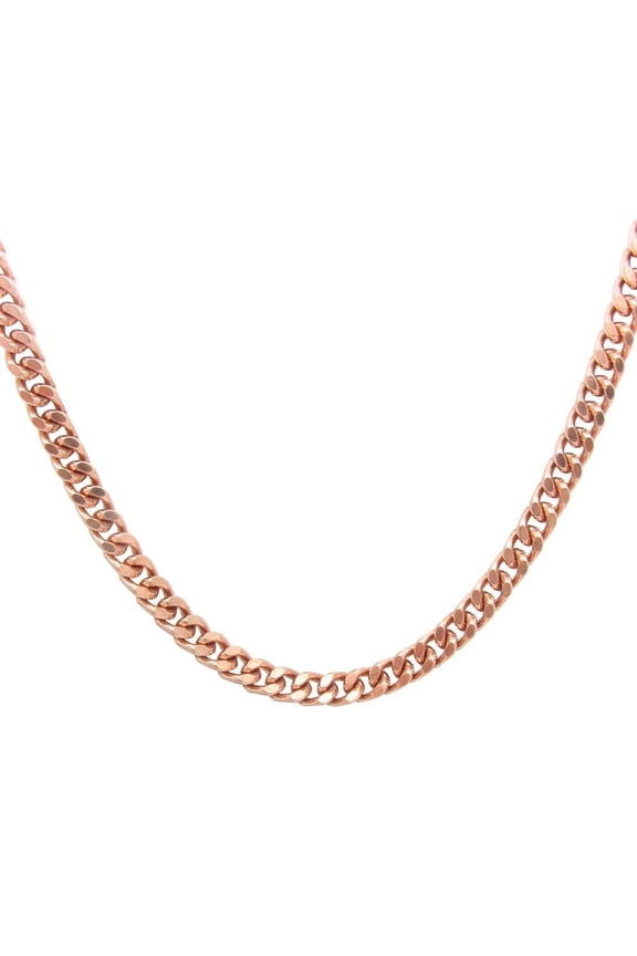 Solid Copper 24 inch chain CN651GG - 1/4 of an inch wide