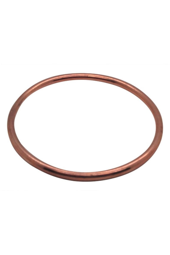 Solid Copper Bangle Bracelet #319AR - 8 to 8 1/2 inch wrist size. thin width, 1/8 of an inch wide.