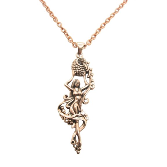 Solid Copper Fairy Pendant #CPD3536