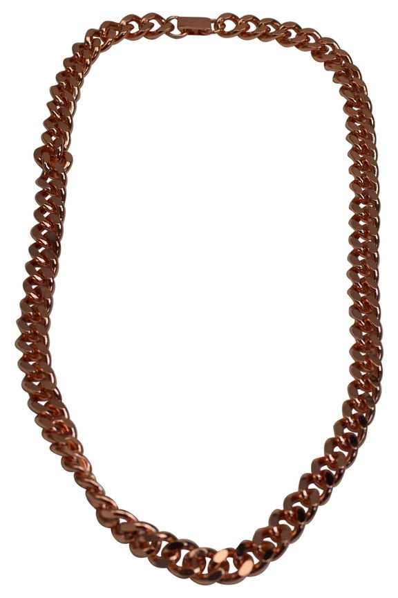 Solid Copper Heavy Mens Chain Link 24 inch Necklace