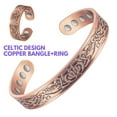 thumbnail image 1 of Solid Copper Magnetic Jewelry Sets, Copper Bangles, Copper Rings, Health Jewelry Gifts for Women, 1 of 7
