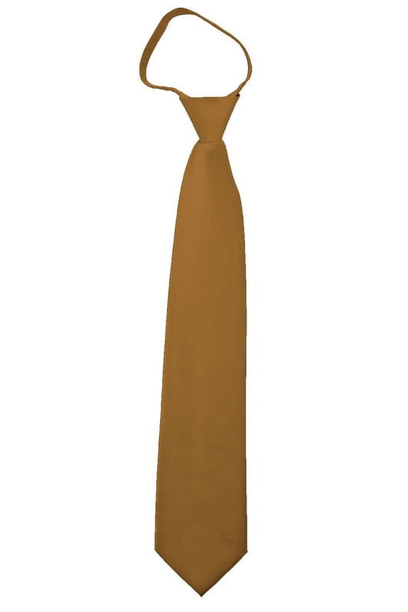 Solid Copper Men's 20" Zipper Tie