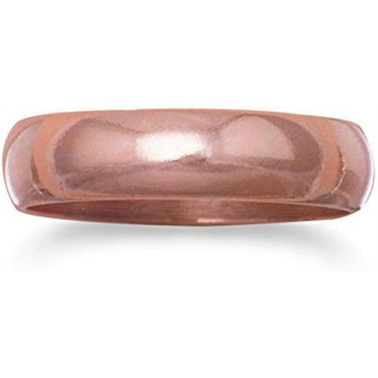 Solid Copper Hammered 8mm Band Ring Made in the USA Solid Copper Hammered 8mm Band Ring Made in the USA