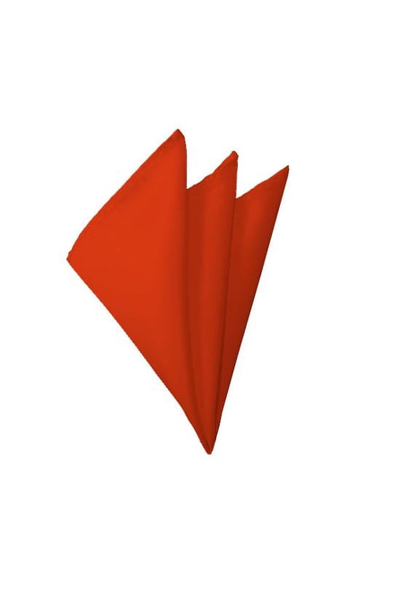 Solid Coral Red Handkerchief