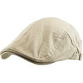 thumbnail image 1 of Solid Cotton Denim Gatsby Cap Mens Denim Hat Golf Driving Summer Cabbie Newsboy, 1 of 4