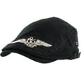 thumbnail image 1 of Solid Cotton Denim Gatsby Cap Mens Denim Hat Golf Driving Summer Cabbie Newsboy, 1 of 6