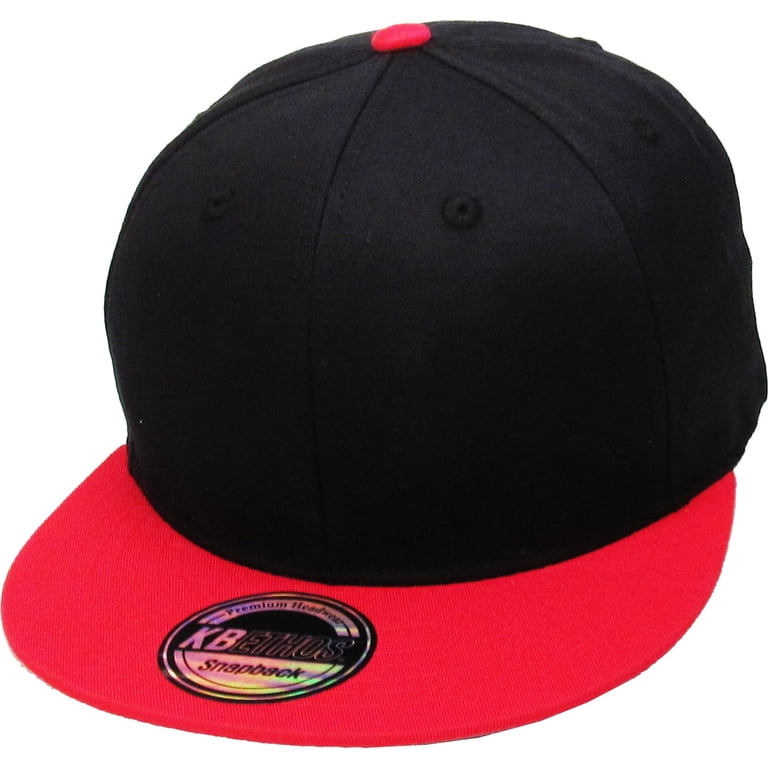 Cotton Adjustable Snapback Baseball Cap 6-Panel for Game Day Solid Cotton Snapback Flat Brim Baseball Cap Adjustable  main image 4