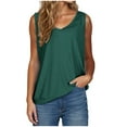 thumbnail image 1 of Solid Cotton Tank Tops for Women under 10$ Loose Fit Relaxed Casual Women Tank Top, 1 of 5
