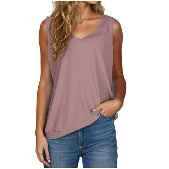 Solid Cotton Tank Tops for Women under 10$ Loose Fit Relaxed Casual Women Tank Top