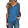 thumbnail image 1 of Solid Cotton Tank Tops for Women under 10$ Loose Fit Relaxed Casual Women Tank Top, 1 of 5
