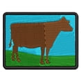 thumbnail image 1 of Solid Cow Farm Animal Applique Multi-Color Embroidered Hook & Loop Patch - 3.5 Inch Large, 1 of 5