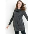 thumbnail image 1 of Solid Cowl Neck Maternity Hacci Tunic Top, 1 of 4
