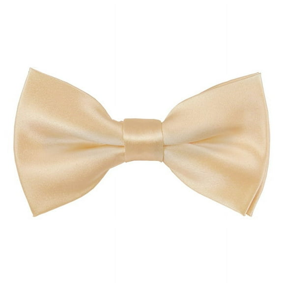 Solid Cream Men's Pre-Tied Bow Tie