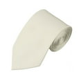 thumbnail image 1 of Solid Cream Slim Men's Necktie, 1 of 5