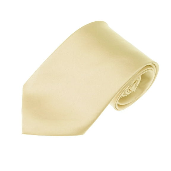 Solid Cream X-Long Men's Necktie