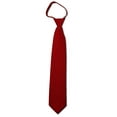 thumbnail image 1 of Solid Crimson Men's 20" Zipper Tie, 1 of 4