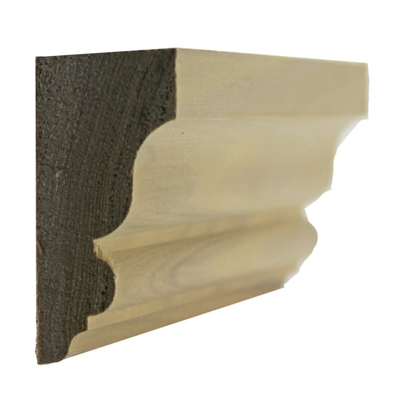 EWSC12 Solid Crown 2-1/4" High x 1-1/8" Deep Moulding. Unfinished